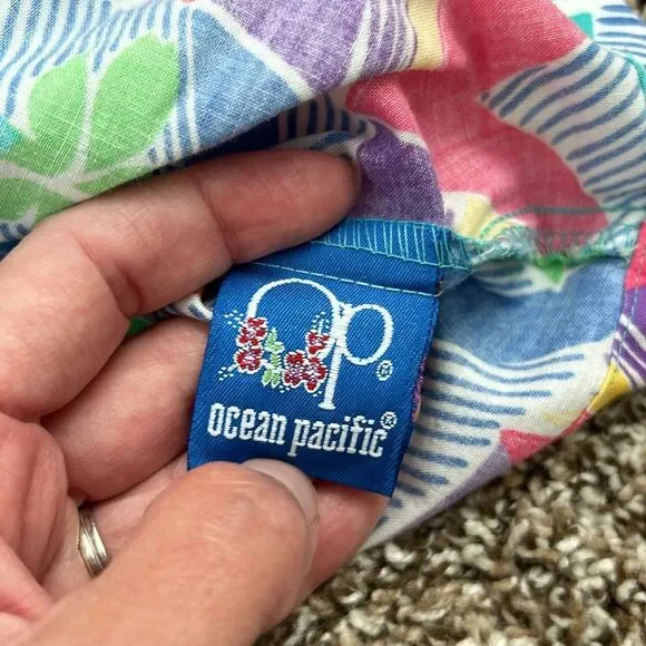 Vintage 80s Ocean Pacific Hawaii Barbie Crop Shortsleeve Top - Picture 9 of 11